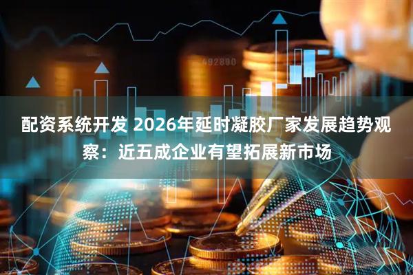 配资系统开发 2026年延时凝胶厂家发展趋势观察：近五成企业有望拓展新市场